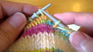 German Short Rows Part I  Purl to knit [upl. by Akehsar]