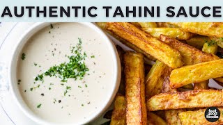 AUTHENTIC Lebanese Tahini Sauce [upl. by Laehpar]