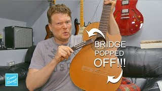 Repair an Acoustic Guitar Bridge The Fast Way [upl. by Weisler]