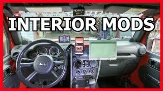 Jeep Wrangler Interior Upgrade Mods  Walkthrough [upl. by Angelia]