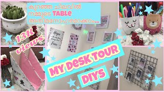 DIY Desk Makeover amp Decors 2021  Desk Tour  Malayalam [upl. by Ainav]