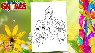 Coloring Sherlock Gnomes  Gnomeo and Juliet  Coloring pages  Coloring book [upl. by Isabeau203]