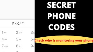 Secret Phone Codes How To check If Your Phone Is Monitored [upl. by Nelleeus]