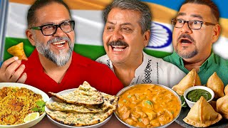 Mexican Dads Try Indian Food [upl. by Anawak568]