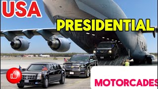 USA PRESIDENTIAL MOTORCADES MUST WATCH [upl. by Fitz132]