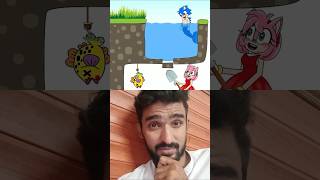 sonic huggywuggy amy soniclifestory animation story funny trending alphabetlore shorts [upl. by Paymar]