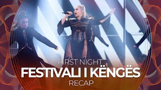 Festivali i Këngës 2021 Albania  First Night  RECAP [upl. by Nolra787]