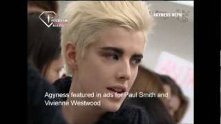 FashionTV  FTVcom  Agyness Deyn Model Talks FW 08 09 [upl. by Llehsyar]