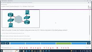 CCNA System test exam answers 2024  CCNAV7 Introduction to networks  Cisco CCNA itn cisco study [upl. by Hoashis830]