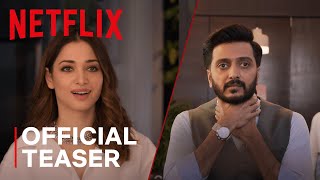 Official Teaser  Plan A Plan B  Riteish Deshmukh Tamannaah Bhatia  Netflix India [upl. by Turtle]