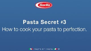 BARILLA SG  How to cook pasta to perfection [upl. by Atelra]