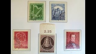 Briefmarken wertvoll oder nicht Der ungefähre Wert der Briefmarken von Berlin 1948  1956 [upl. by Oren]