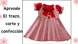 como hacer un vestido con falda circular para niña paso a paso vestidos modernos y fáciles costura [upl. by Jojo]