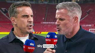 quotWhat are you talking aboutquot  Carra and Nev HEATED argument over Man United 😡 [upl. by Elish]