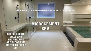 Microcement Spa Steam Shower Floors Walls and Ceilings  Microcement How to by 5StarFinishes [upl. by Anire]