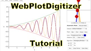 WebPlotDigitizer Tutorial 36 Watch at 720p [upl. by Norreht]