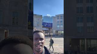 Nicholas Omonuk in Front of the European Parliament in brüssel stopfossilsubsidies shorts [upl. by Llerrahs]