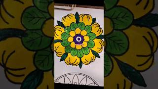 Day 17 Days mandala paint challenge mandalaart shorts ytviralshorts viralvideo CrafterAditi [upl. by Bradan]