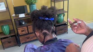 Twist out on natural 4b hair  Textured styling for natural hair [upl. by Branch]