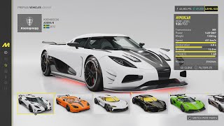 The Crew Motorfest Koenigsegg Hypercars prosettings [upl. by Derfniw]