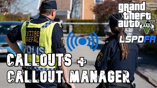 HUR DU FÅR NYA LARM TILL LSPDFR I GTA 5 CALLOUTS  CALLOUT MANAGER [upl. by Adiraf]