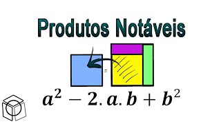 Aula 08 Quadrado da Diferença de dois termos Interpretação Geométrica Produtos Notáveis [upl. by Con67]