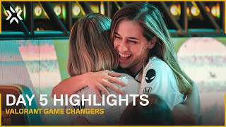 Everything On The Line  VCT Game Changers Championship Day 5 Highlights [upl. by Von]