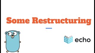 RESTful API in Golang using Echo  restructure [upl. by Dexter618]