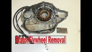 Yamaha Virago 700 NO Spark Stator Magneto Flywheel Replacement  Doesnt Start  NO charging [upl. by Annovahs]