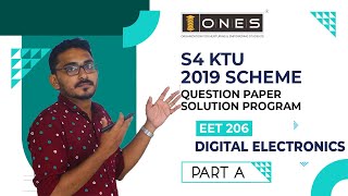 S4 KTU 2019 Scheme Question Paper Solution  Digital Electronics  EET206  Part A [upl. by Chernow554]