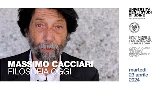 Massimo Cacciari Filosofia oggi [upl. by Eldnar757]