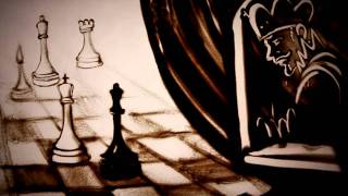 Amazing Sand Art about Chess at MonteCarlo Amber Championship by Kseniya Simonova [upl. by Ibrek]