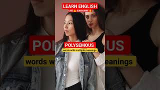 Polysemous Words WATCH learnenglish english polysemous [upl. by Lewak988]