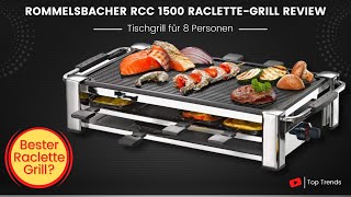 ROMMELSBACHER RCC 1500 Raclette Grill Review  Bester Raclette Grill [upl. by Tjaden607]