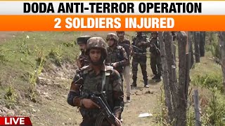 LIVE  Doda Encounter  AntiTerror Operation Latest Update 2 Soldiers Injured in Doda  News9 [upl. by Ahsei]