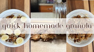 Homemade Sourdough Discard Granola  Easy Recipe From Scratch [upl. by Valina]