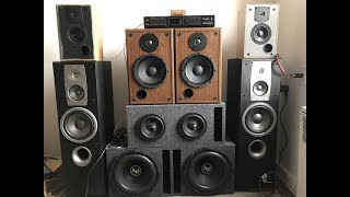 Nobsound NS08G 21 Amp on JBL Mids and DS18 Elite Z6 Subwoofer [upl. by Arte958]