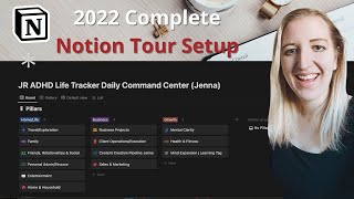 My 2022 Notion Life OS Setup Complete Tour Tutorial Walkthrough [upl. by Ecnahc]