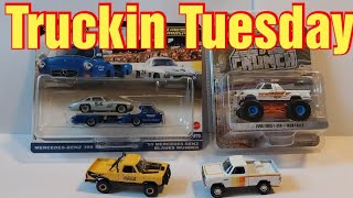 Truckin Tuesday with Greenlight Hot Wheels amp M2 Machines [upl. by Ynaffad376]