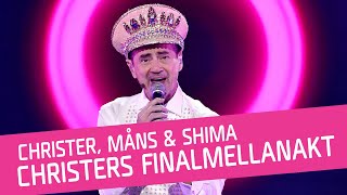 Christers finalmellanakt  Christer Björkman Måns Zelmerlöw amp Shima Niavarani [upl. by Celina]