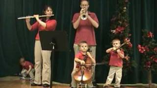 Carol of the Bells  2009 Tate Family Video Christmas Card [upl. by Refanej]