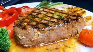 The PERFECT TUNA STEAK Recipe  Tasty and Juicy Tuna Steak [upl. by Anyaj]