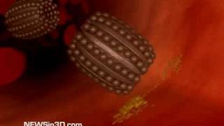 Nanobots Flowing Through a Blood Vessel [upl. by Ahseiyn]