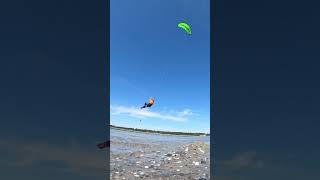 Sliding n Glidin in Denmark crazyflykiteboarding kiteboarding oldschool kitesurfing gath [upl. by Noiro815]