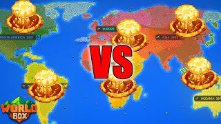 I Forced Every Continent Into A BATTLE ROYALE  Worldbox [upl. by Voccola]