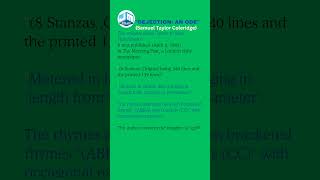 Quick RecapOde to Dejection Samuel Taylor ColeridgePG TRB ENGLISH UGC NET SET [upl. by Alam]