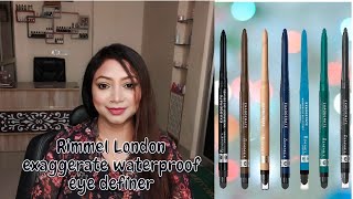 A Short Review Of Rimmel London Exaggerate Waterproof Eye Definer  Rimmellondon  NeetuSri [upl. by Ardnossac]