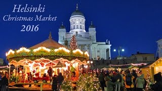 Helsinki Christmas Market 2016 Tuomaan Markkinat Finland [upl. by Lenora120]