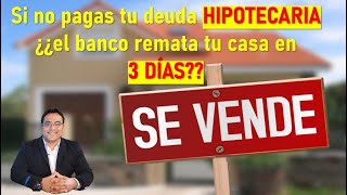 Qué hacer en deudas HIPOTECARIAS JUDICIALIZADAS 🏠 [upl. by Slrahc]