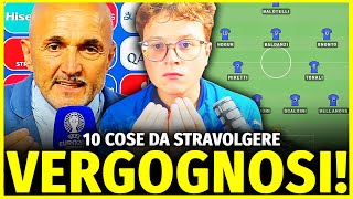 ITALIA E SPALLETTI VERGOGNOSI DIECI COSE DA STRAVOLGERE SUBITO PER ANDARE AI MONDIALI [upl. by Ignatz]